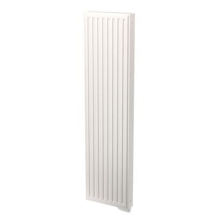 YALI GV Vertikal m/digital romtermostat. Traffic White RAL9016