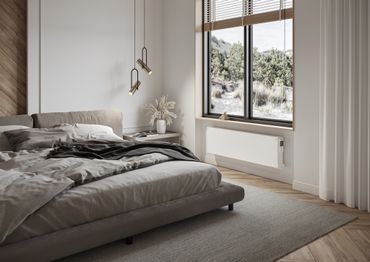 YALI RAMO+ FRONT MED VANNRETTE LINJER Varmeovn Dobbelt panel Type 21