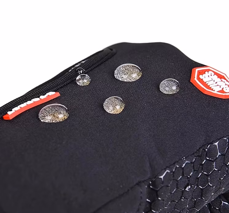 Water resistant gloves with touch
