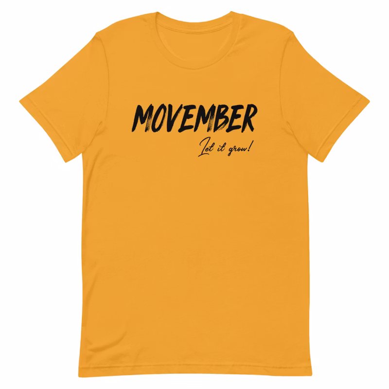 Unisex T-Skjorte - MOVEMBER V2 ''Let it Grow!''