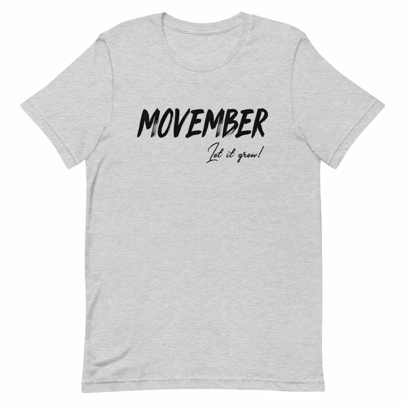 Unisex T-Skjorte - MOVEMBER V2 ''Let it Grow!''