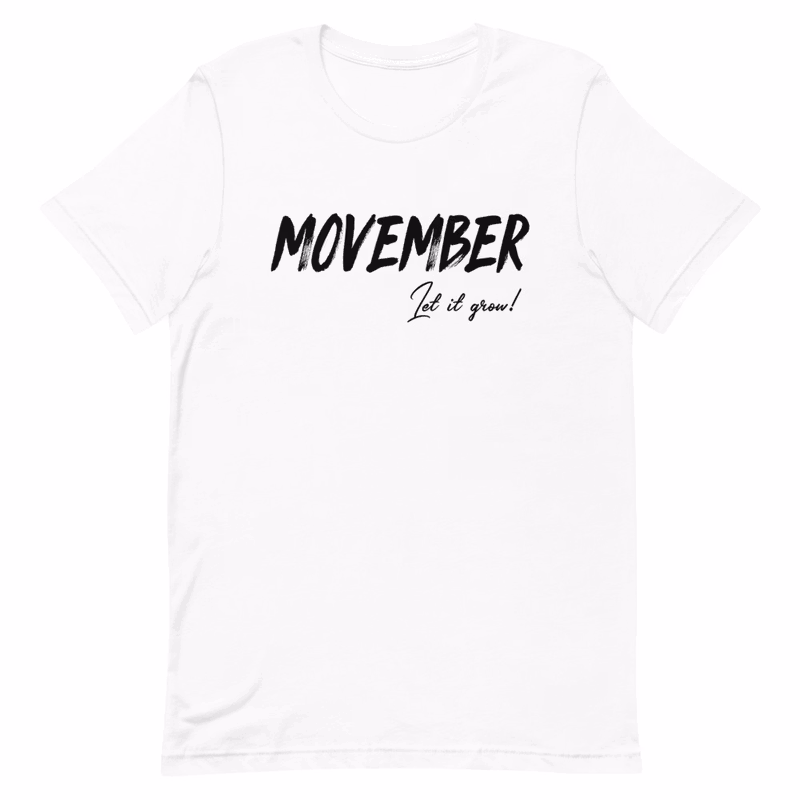 Unisex T-Skjorte - MOVEMBER V2 ''Let it Grow!''