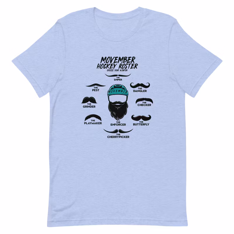 Unisex T-Skjorte - MOVEMBER ROSTER