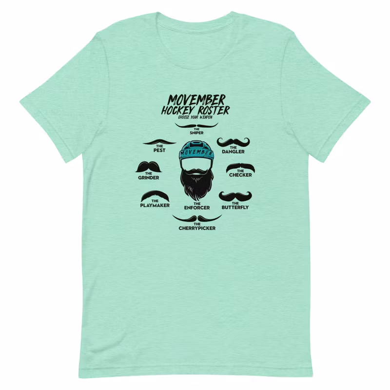 Unisex T-Skjorte - MOVEMBER ROSTER