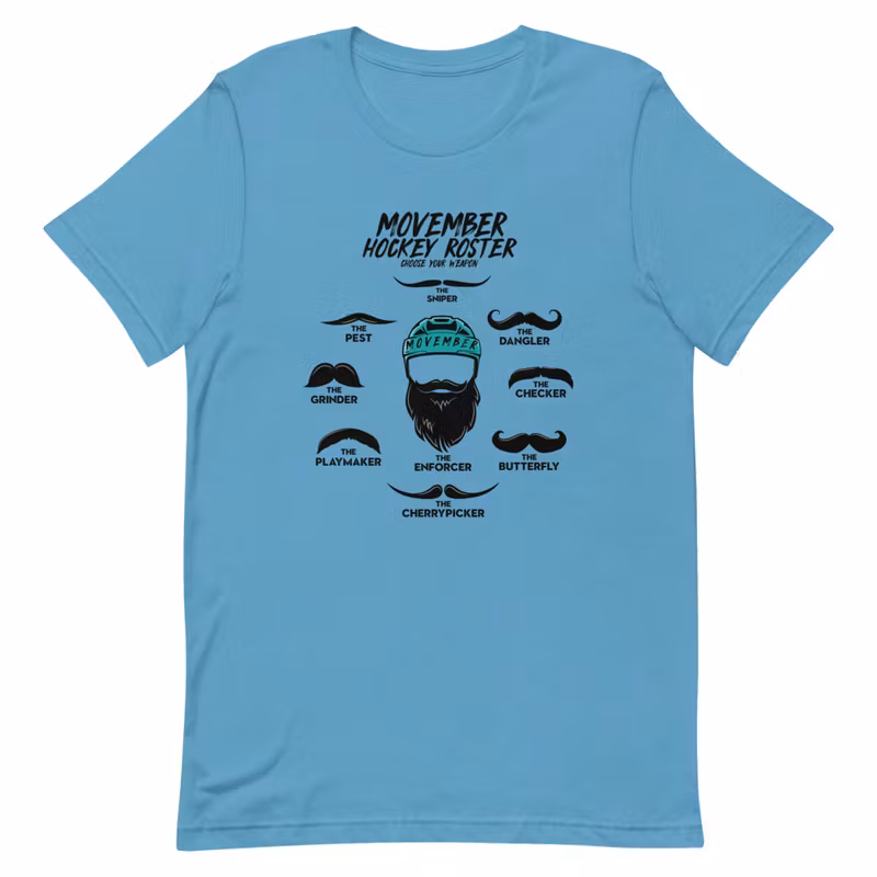Unisex T-Skjorte - MOVEMBER ROSTER