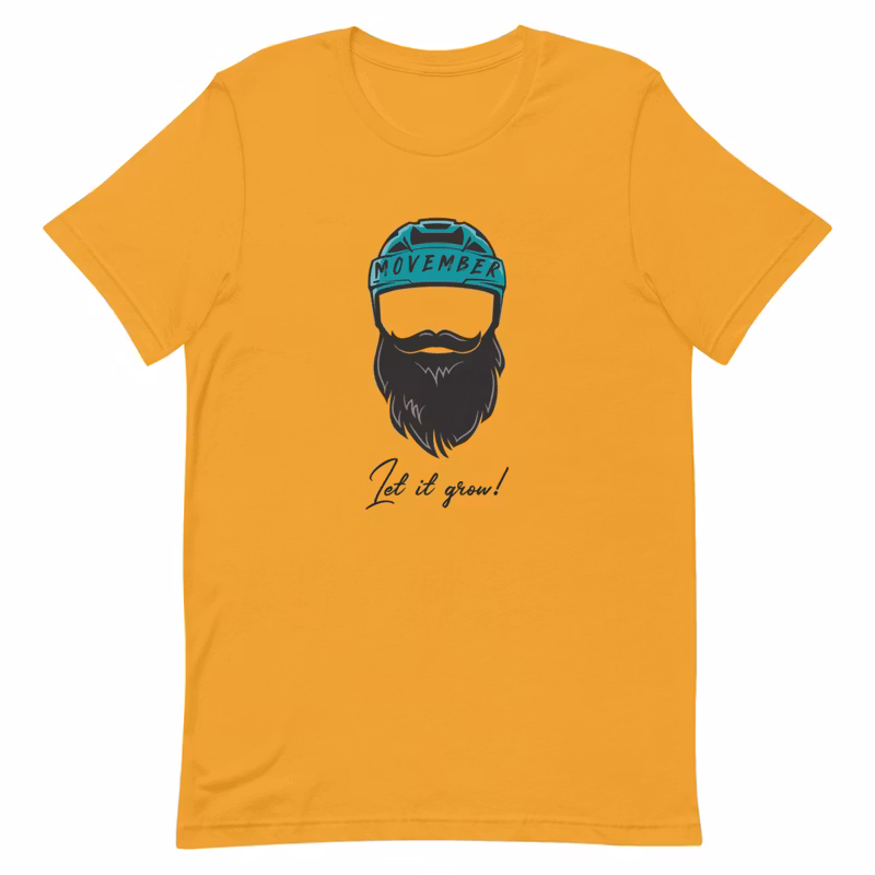 Unisex T-Skjorte - MOVEMBER LET IT GROW!