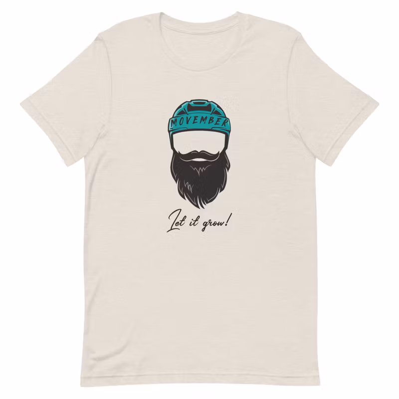 Unisex T-Skjorte - MOVEMBER LET IT GROW!