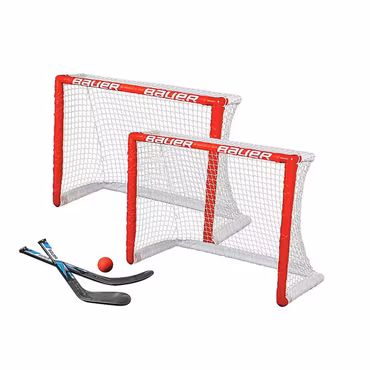BAUER Knee Hockey Goal Set- Twin Pack