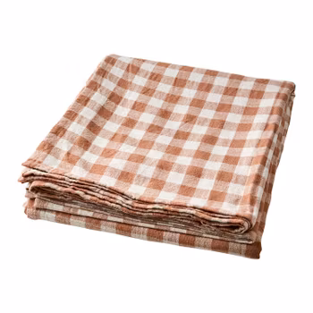 INGRID Bordsduk, Rostbrun/elfenben