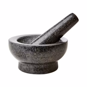 THYME Mortel med stöt, Svart