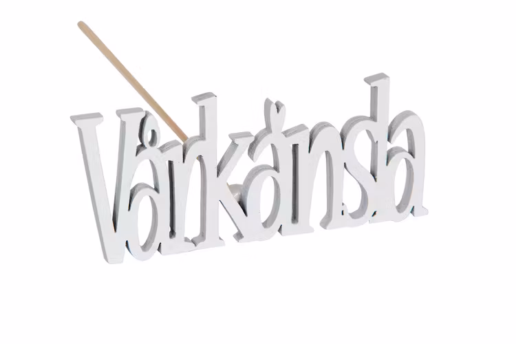 Vårkänsla/Stick Vit 8,5x3cm