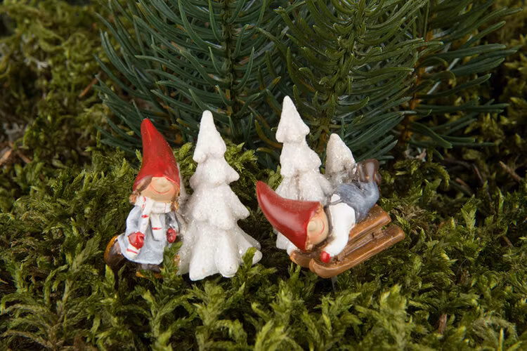 Gran/tomte, stick 3 cm