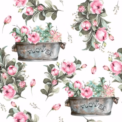 Servett från ti-flair -  *Peony Flower Boxes*