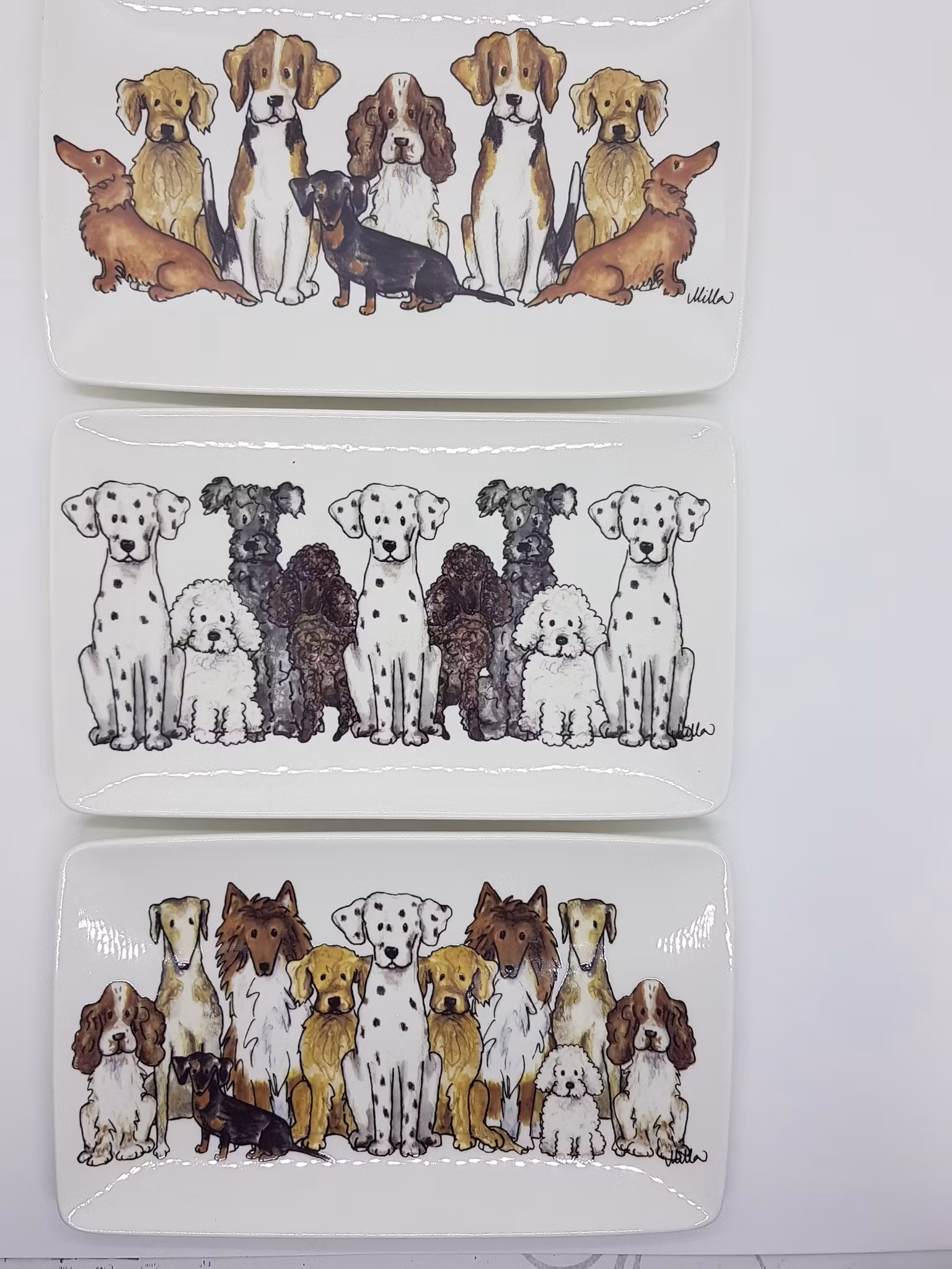 Fat med hundmotiv - Svensk design Camilla Ståhl