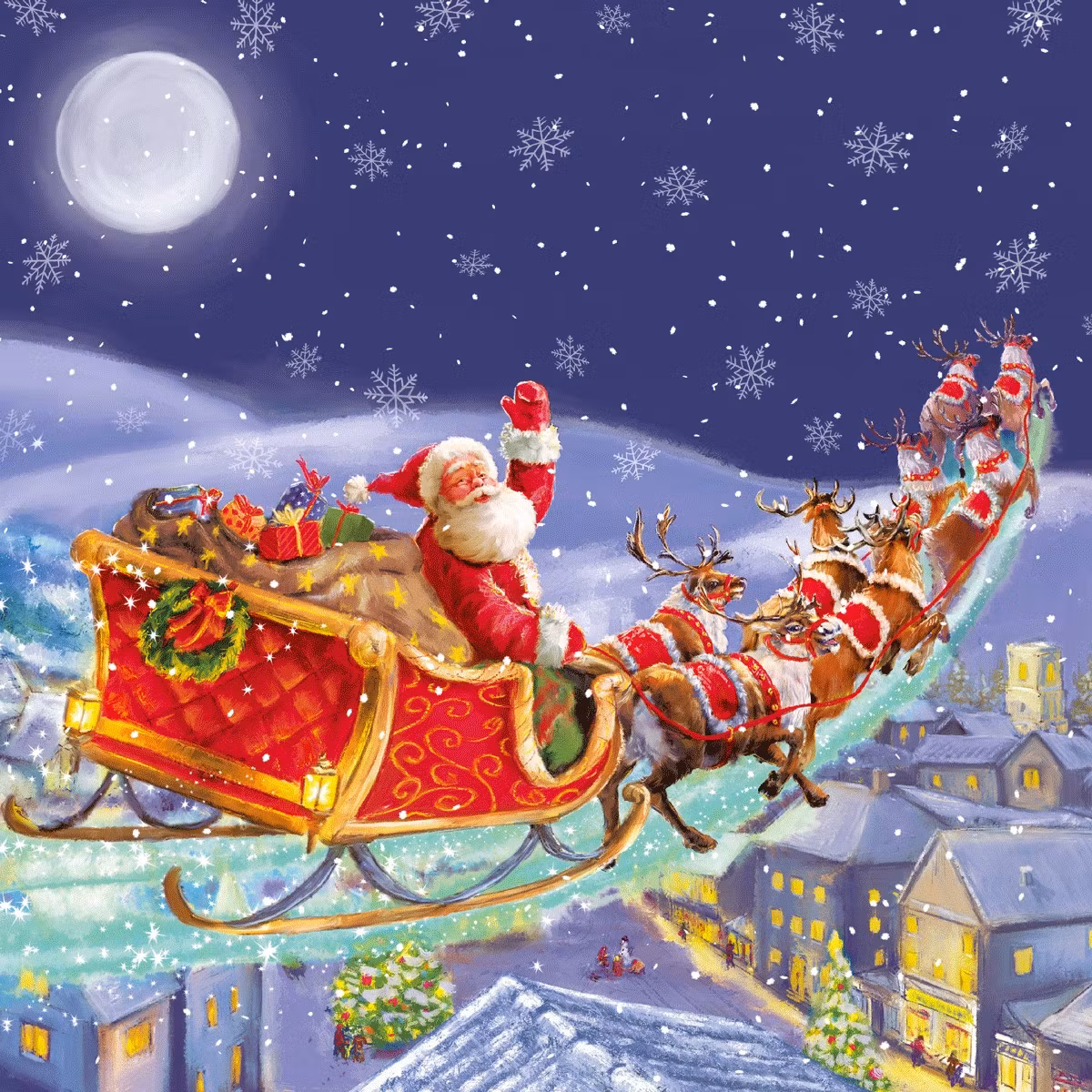 Julservett från Nouveau -  *Tomten kommer*