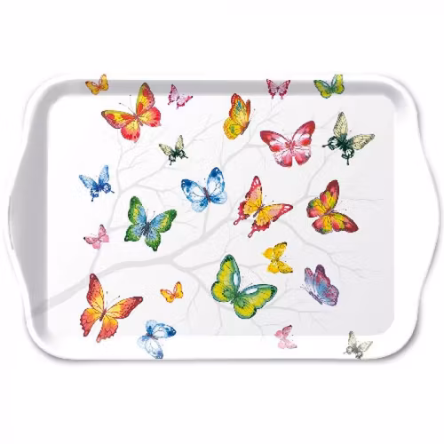 Bricka *Färgglada fjärilar* från Ambiente - *Colourful butterflies*