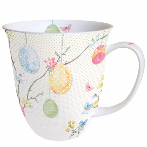 Ambiente Porslinsmugg - "Hängande ägg"