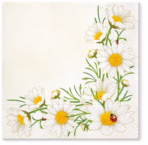 Servett från Tete à Tete - *Bukett med margueriter*