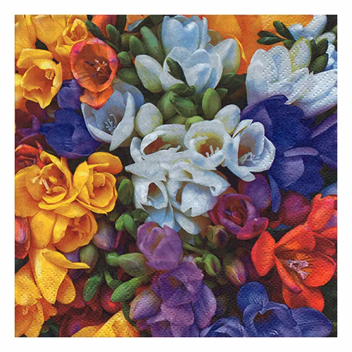 Servett från ti-flair - *Variety of Freesias*