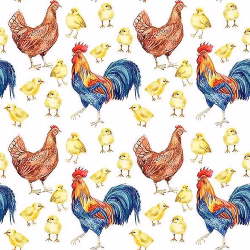 Påskservett från Pixie Design - *Hönsgården*