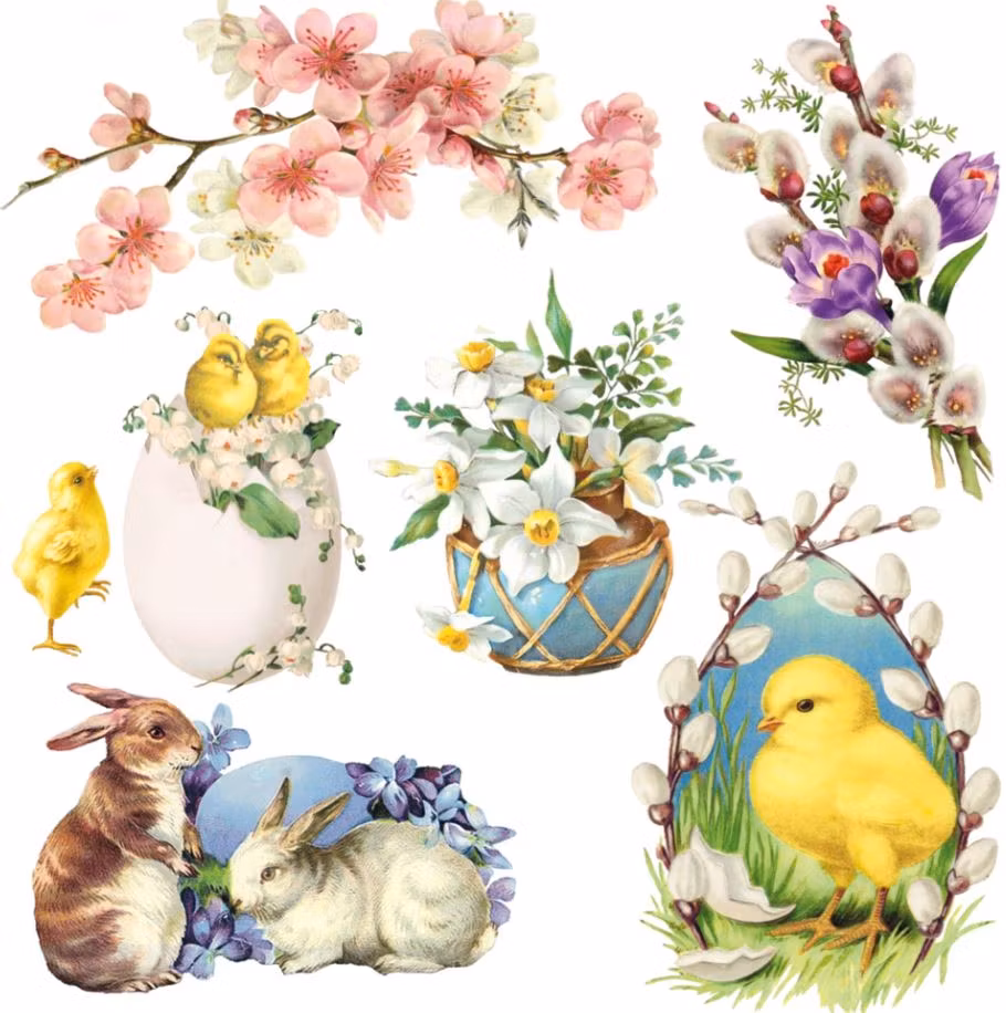 Påskservett från Inicio - *Påsk Decoupage*