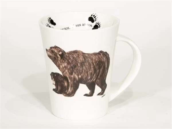 Vilda djur - Mugg med björnmotiv - Svensk originaldesign