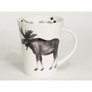 Vilda djur - Mugg med älgmotiv - Svensk originaldesign