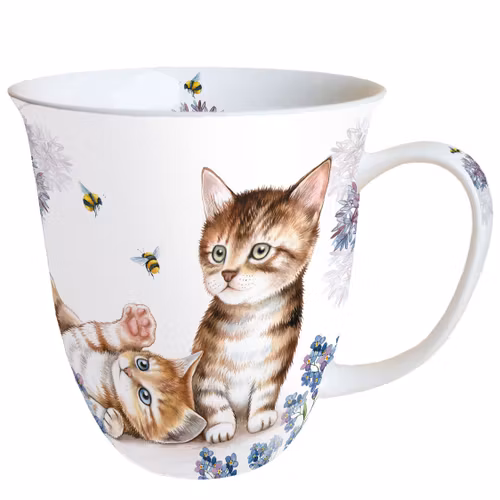 Ambiente Porslinsmugg -  *Katter & Bin* - *Cats and bees*