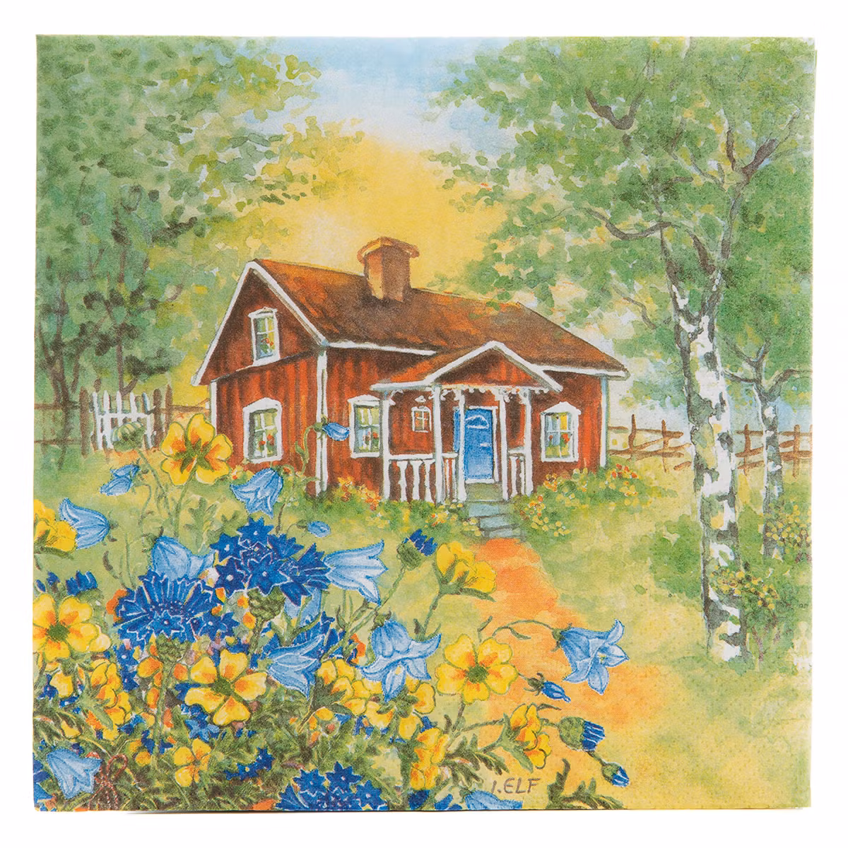 Servett från ti-flair - *Stuga*  - Design Ingrid Elf