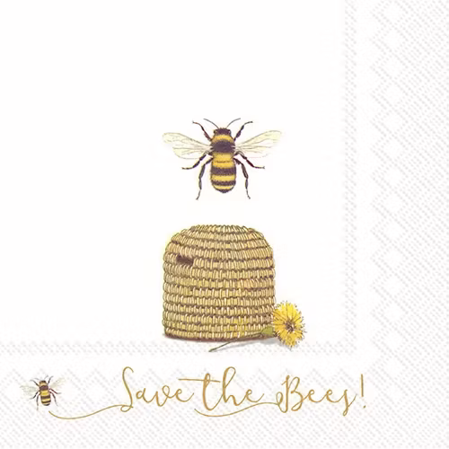 Servett från ihr - *Rädda våra bin" - *Save the Bees!*