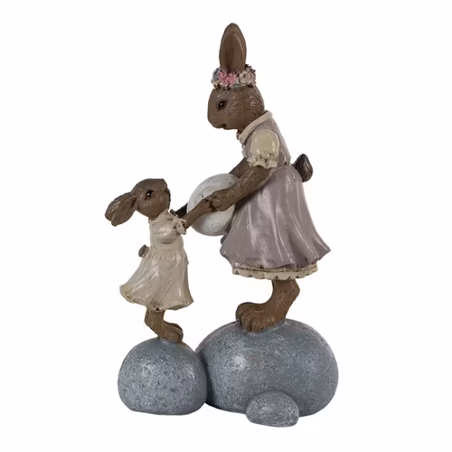 Påskpynt - Kaniner med ägg