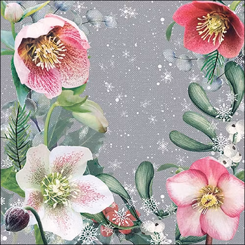 Servett från Ambiente -  *Helleborus*