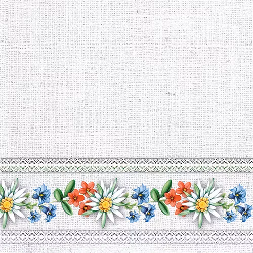 Servett från Ambiente - *Bayerska blommor* - Bavarian flowers