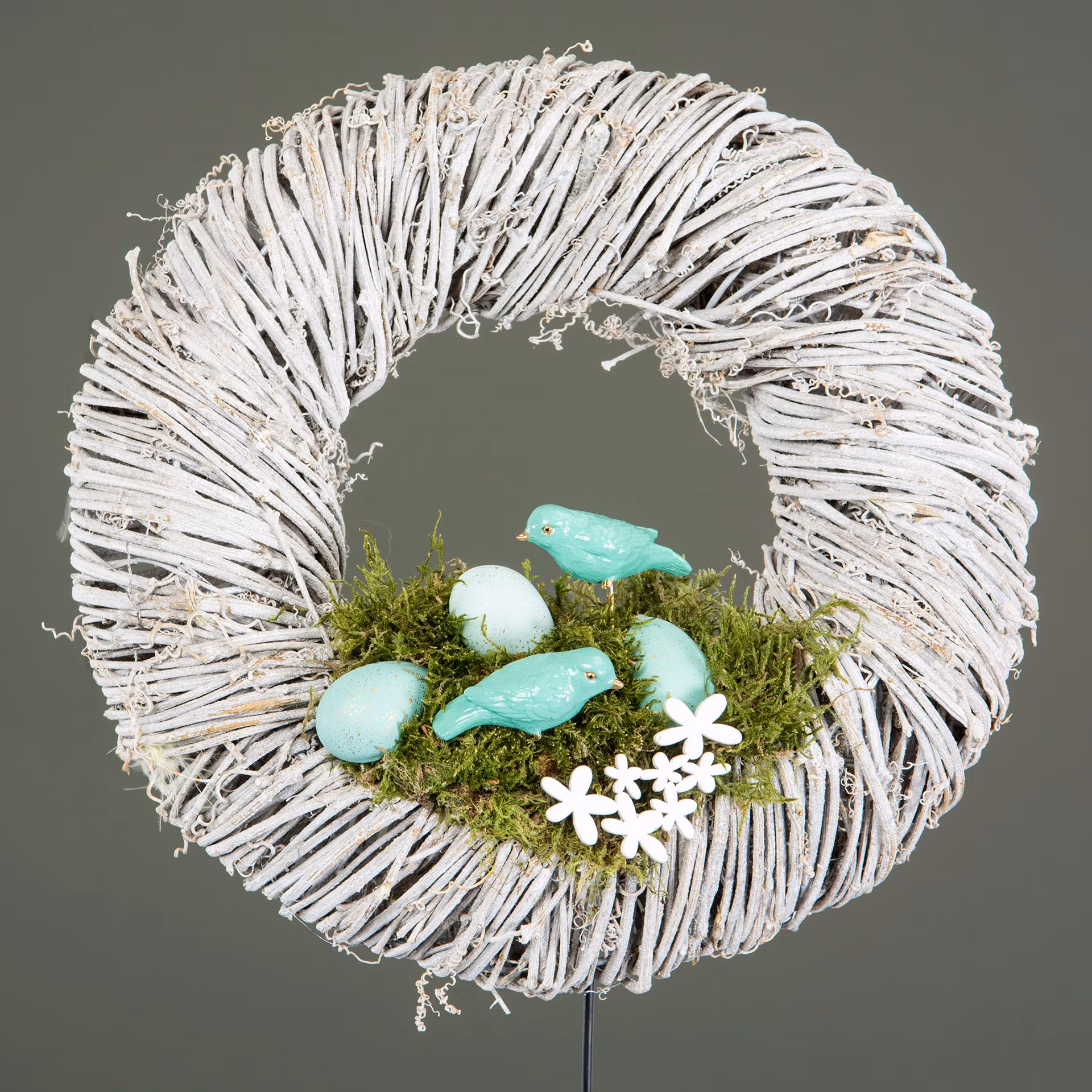 Blombukett/Stick Vit 6x4 cm