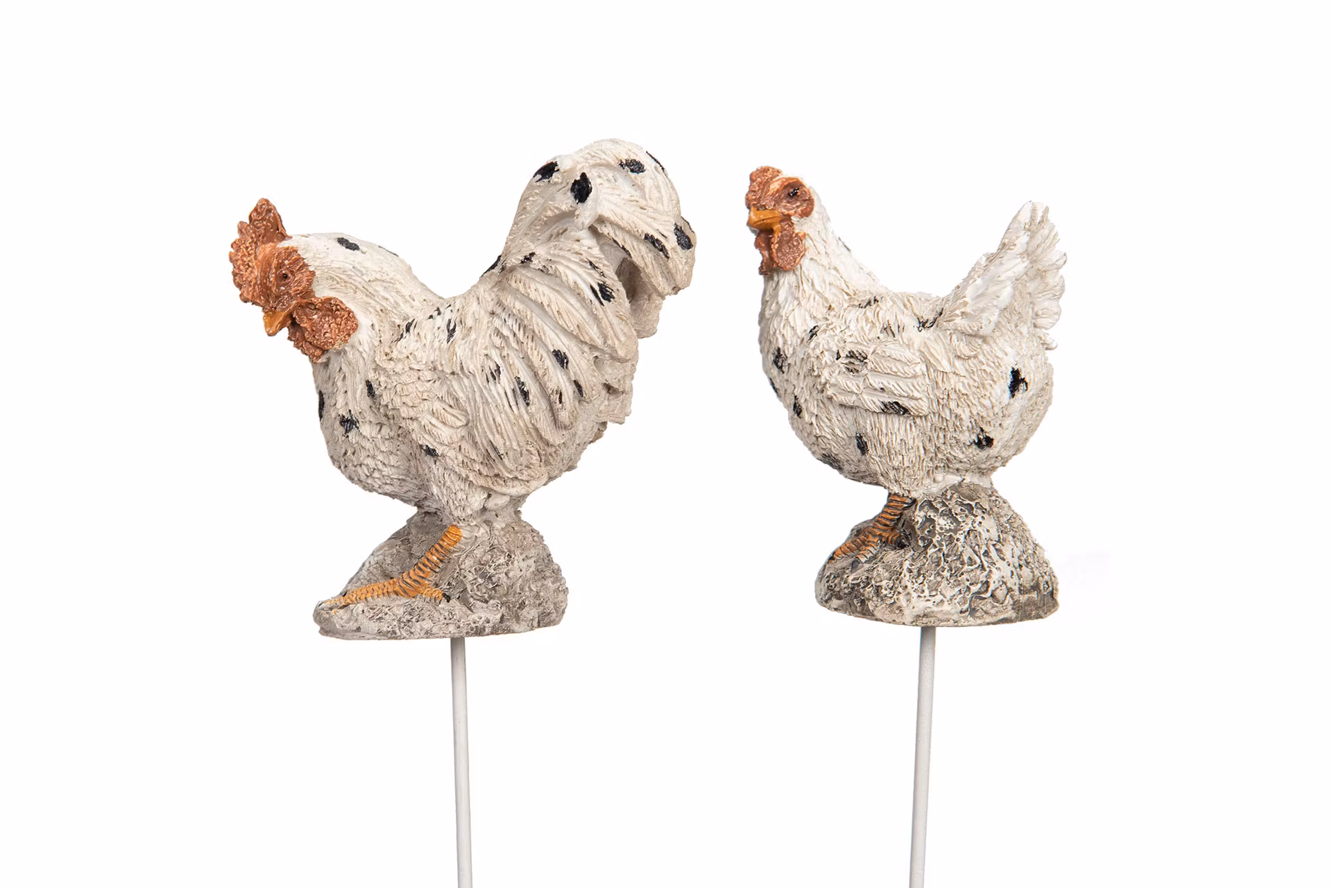 Tupp/Höna Vit Stick 7 cm