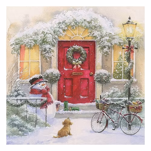 Julservett från ti-flair -  *Julvalp & snögubbe*
