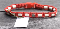 36 cm fästinghalsband ScarletRed