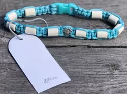 27 cm fästinghalsband Turqouises