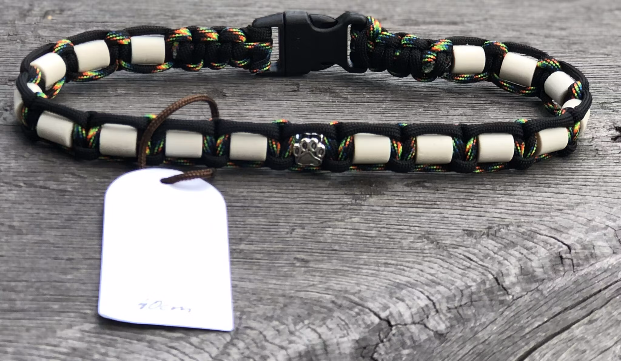 40 cm fästinghalsband Svart/Galaxy