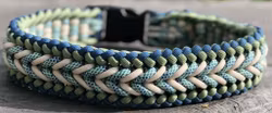 Halsband 43 cm med Tropical Ocean säkerhetslås i plast