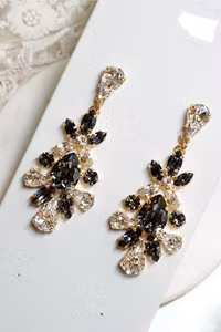 Tatyana øredobber, grå