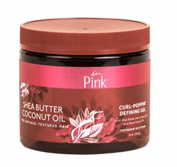 Pink Shea Butter Coconut Oil Curl Poppin Defining Gel