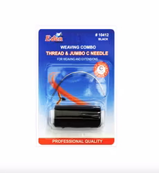 Eden Jumbo 'C' Needle & Black Weaving Thread
