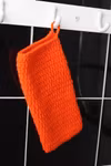Crochet Wash Mitt / Crochet Bath Mitt / Stickad Duschvante/ Wash Glove Washcloth/ gant de toilette au crochet  #orange