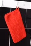 Crochet Wash Mitt / Crochet Bath Mitt / Stickad Duschvante/ Wash Glove/ Washcloth/ gant de toilette au crochet #röd