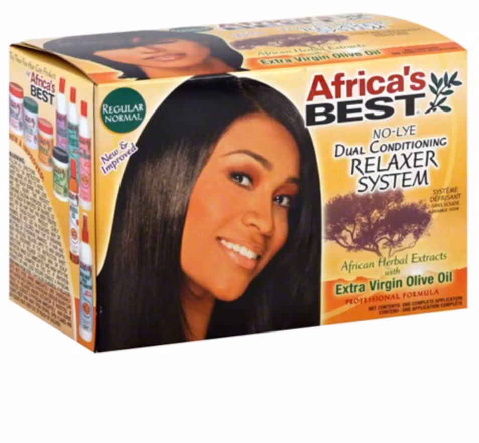 Africas Best No Lye Dual Conditioning Relaxer System Super