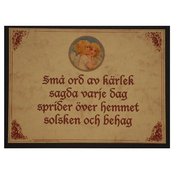 Tavla (kloka ord) "Små ord..."