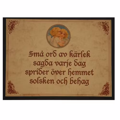 Tavla (kloka ord) "Små ord..."