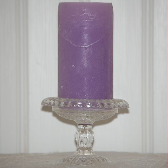Ljusstake på fot "Glas"
