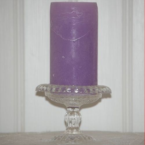Ljusstake på fot "Glas"